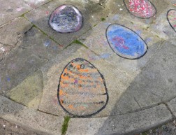 5 - Easter Eggs in Chalk